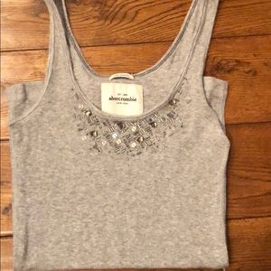 Gray sequin Abercrombie kids tank. Size youth XL